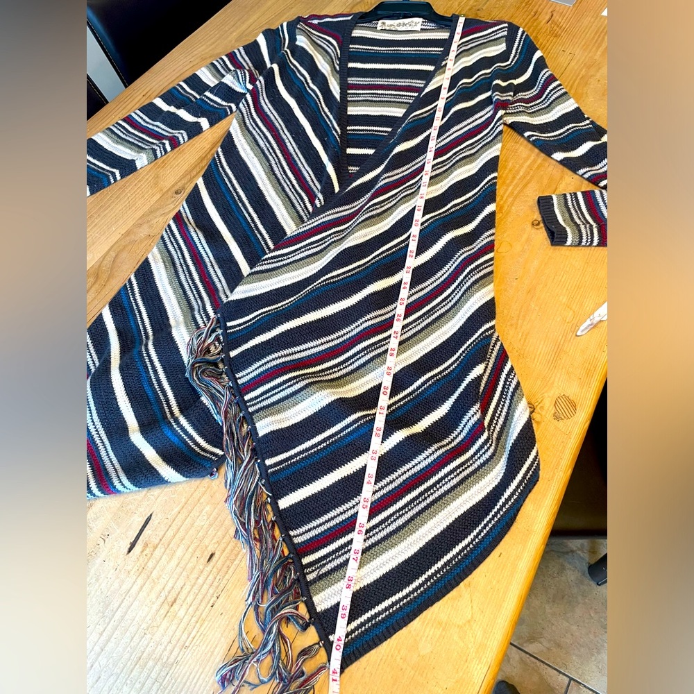 - 🩷HOST PICK!🩷 Aventura striped, fringed sweater.